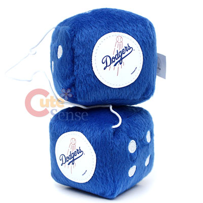 MLB LA - Dodgers Plush Fuzzy Dice